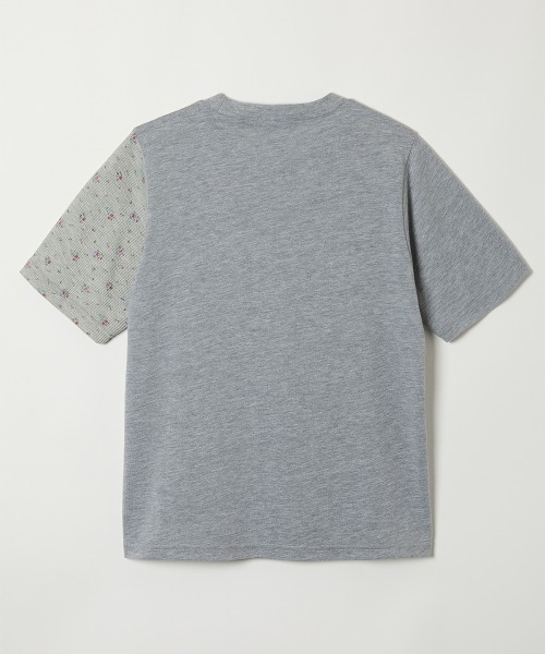 soduk Tシャツ 切り替え 花柄 グレー tシャツ 半袖 「soduk」flower t-shirt レディース : ZOZOTOWN Yahoo