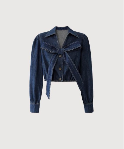 LA POMME petit ラポミプチ デニムセットアップ LA POMME petit セットアップ Denim Jacket Set Up レディース