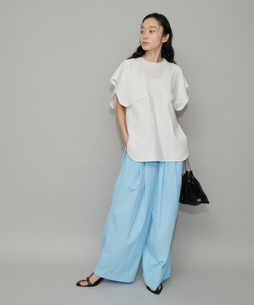 「ADAM ET ROPE'」 半袖カットソー FREE ブラック レディース_画像4