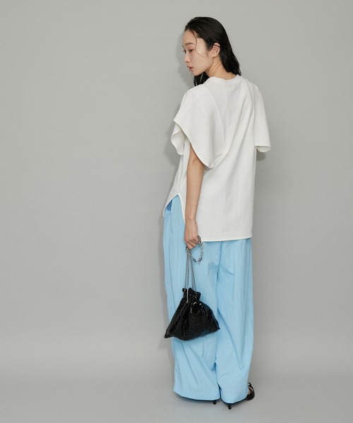 「ADAM ET ROPE'」 半袖カットソー FREE ブラック レディース_画像5