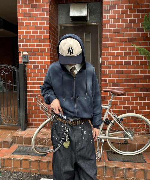 kutir（クティール） パーカー ASSORTED SUN FADED GROMMET ZIP HOODIE