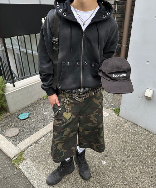 kutir（クティール） パーカー ASSORTED SUN FADED GROMMET ZIP HOODIE