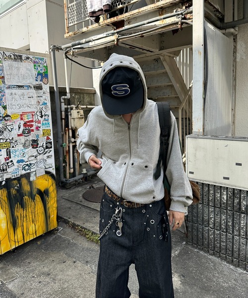 kutir（クティール） パーカー ASSORTED SUN FADED GROMMET ZIP HOODIE