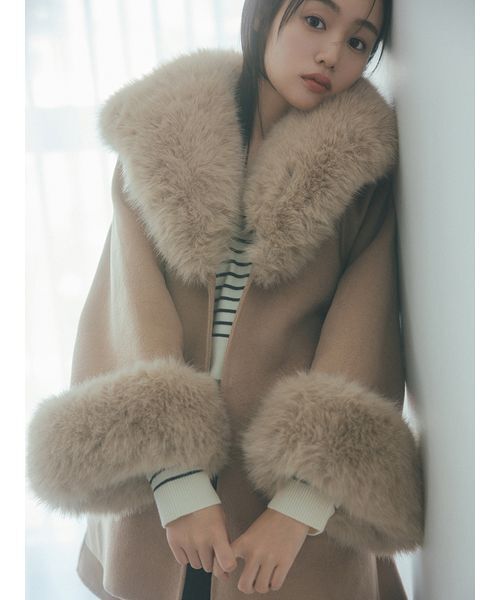 SNIDEL（スナイデル） コート チェスターコート ファーケープコート