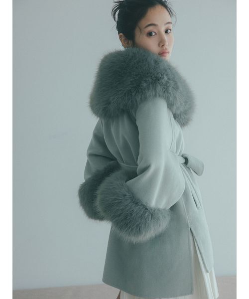 SNIDEL（スナイデル） コート チェスターコート ファーケープコート