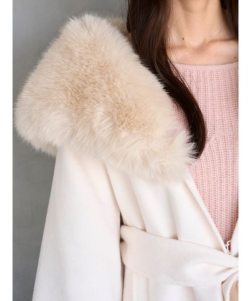 SNIDEL（スナイデル） コート チェスターコート ファーケープコート