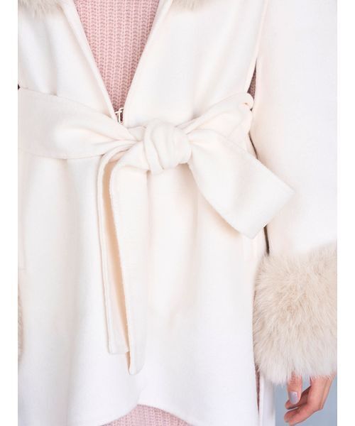 SNIDEL（スナイデル） コート チェスターコート ファーケープコート