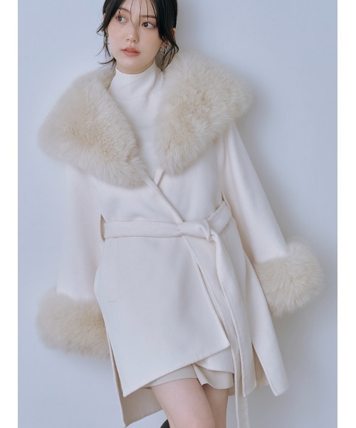 SNIDEL（スナイデル） コート チェスターコート ファーケープコート