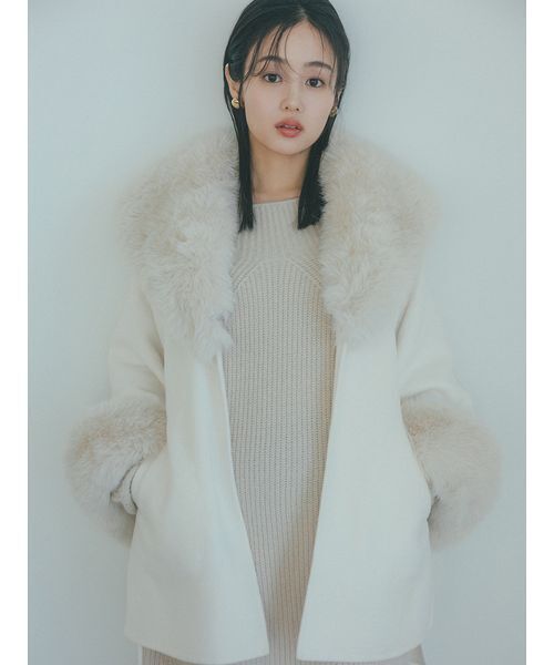 SNIDEL（スナイデル） コート チェスターコート ファーケープコート