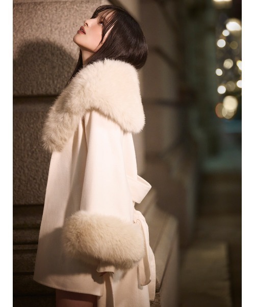 SNIDEL（スナイデル） コート チェスターコート ファーケープコート