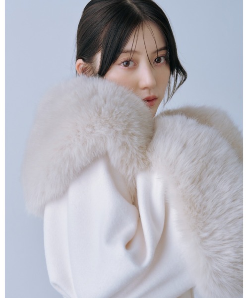 SNIDEL（スナイデル） コート チェスターコート ファーケープコート