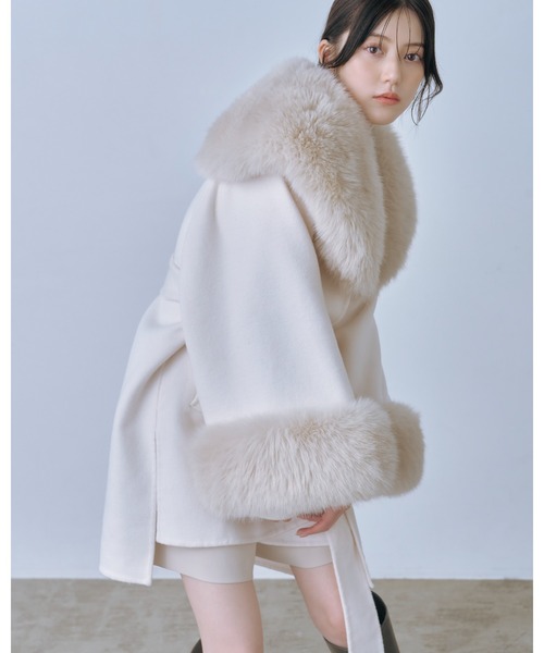 SNIDEL（スナイデル） コート チェスターコート ファーケープコート