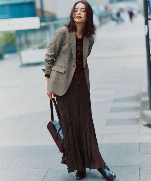 23区（ニジュウサンク） スカート 「洗える」クラッシュ プリーツ