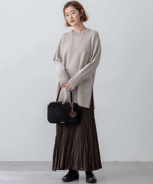 新品★今季23区【洗える】クラッシュプリーツジョーゼットスカート 23区(ニジュウサンク)の【洗える】クラッシュ プリーツ ジョーゼット