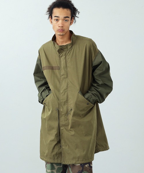 「Alpha Industries」 モッズコート LARGE カーキオリーブ メンズ_画像3