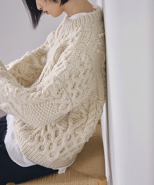 sn__p ☆TODAYFUL☆ TODAYFUL 「TODAYFUL」 長袖ニット ONE SIZE キナリ レディース