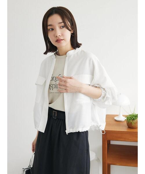 「Green Parks」 「chocol raffine robe」ブルゾン FREE オフホワイト レディース_画像2