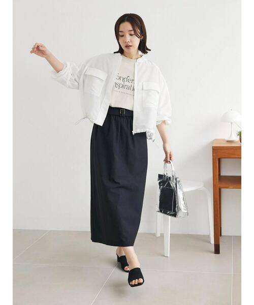 「Green Parks」 「chocol raffine robe」ブルゾン FREE オフホワイト レディース_画像4