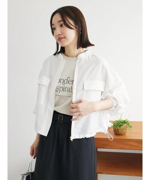 「Green Parks」 「chocol raffine robe」ブルゾン FREE オフホワイト レディース_画像7