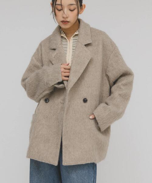 KBF（ケービーエフ） コート アウター シャギーテーラードジャケット