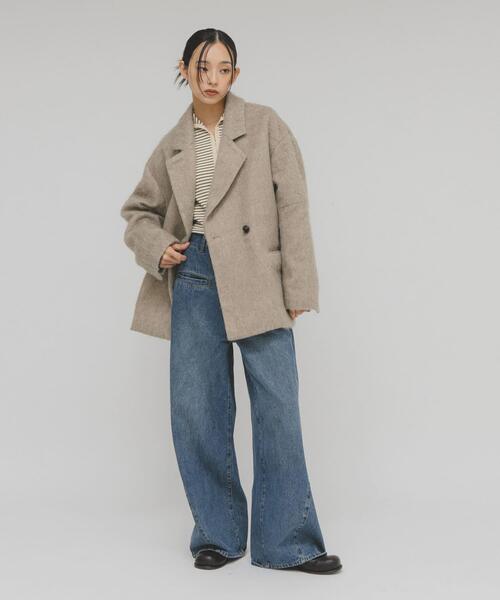 KBF（ケービーエフ） コート アウター シャギーテーラードジャケット