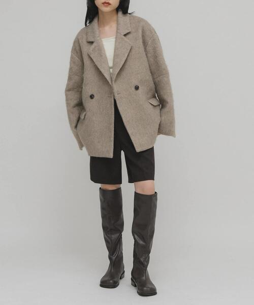 KBF（ケービーエフ） コート アウター シャギーテーラードジャケット
