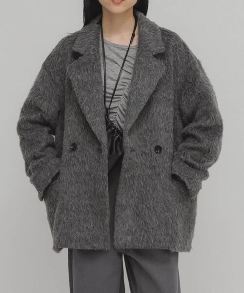 KBF（ケービーエフ） コート アウター シャギーテーラードジャケット