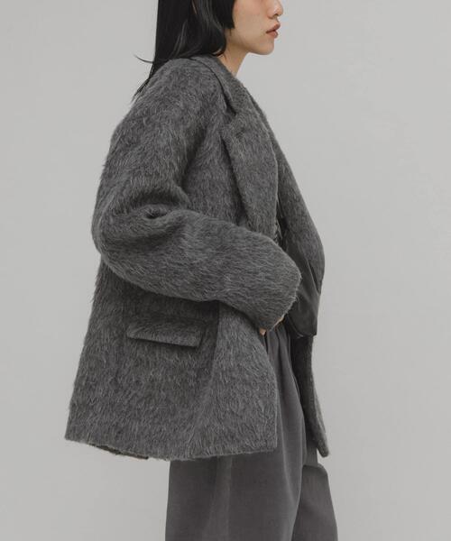 KBF（ケービーエフ） コート アウター シャギーテーラードジャケット