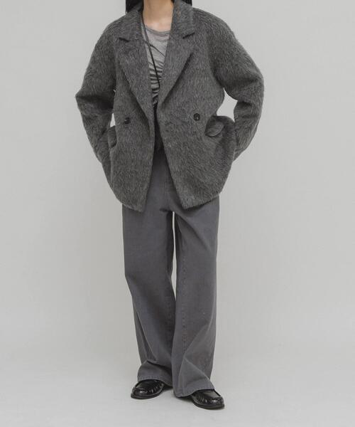KBF（ケービーエフ） コート アウター シャギーテーラードジャケット