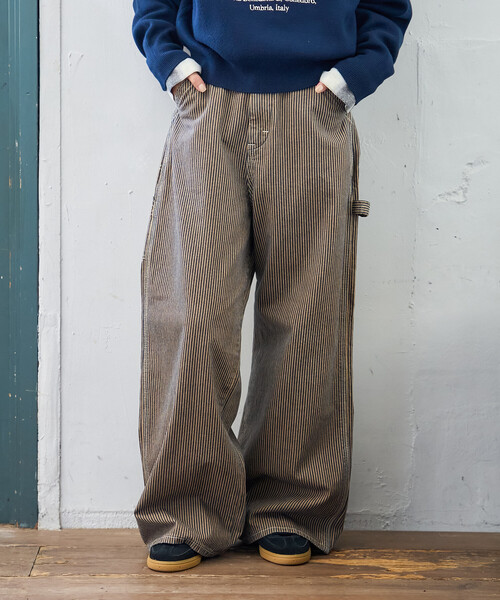 ワイドパンツ ジーンズ デニム デニムパンツ Lee × FREAK'S STORE/リー 別注 PAINTER PANTS/別注 ペインターパンツの画像