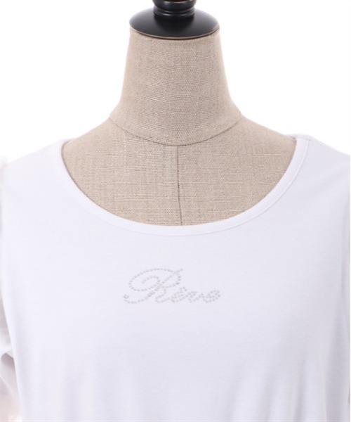 「axes femme POETIQUE」 半袖ワンピース MEDIUM ブラック レディース_画像6