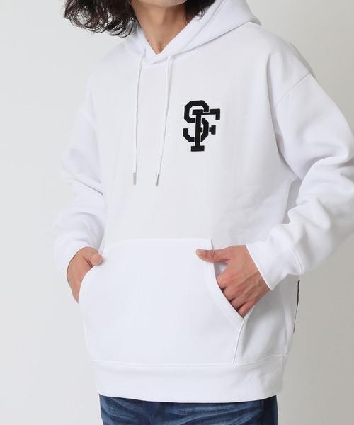 ARCADE（アーケード） パーカー 暖かい裏起毛 スマイル ベースボール