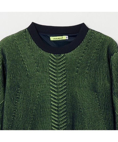 ビバハート メンズセーター 裏地付き 48サイズ 美品 VIVA HEART（ビバハート） セーター ニット 「VIVA HEART/GOLF」裏地