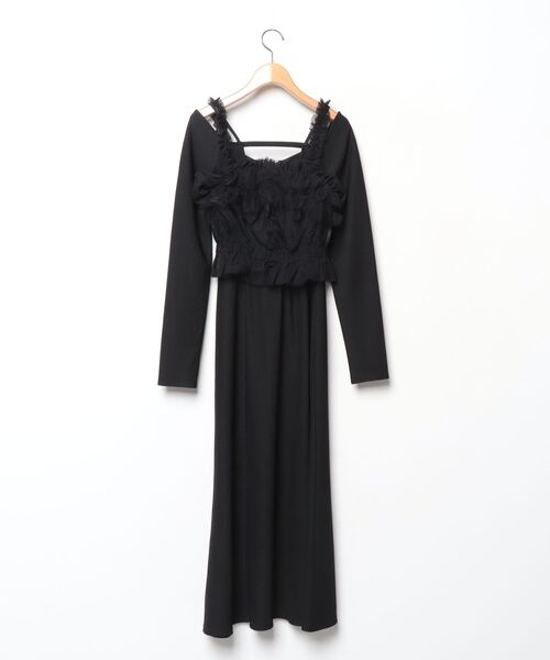 「dazzlin」 コンビワンピース SMALL ブラック レディース_画像2