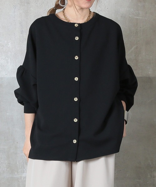 CLANE（レディースカーディガン、ボレロ）（色：レッド系）｜トップス