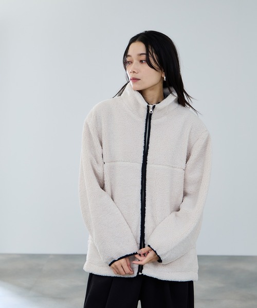 ブルゾン アウター milli de l'air テディボアコクーンブルゾン