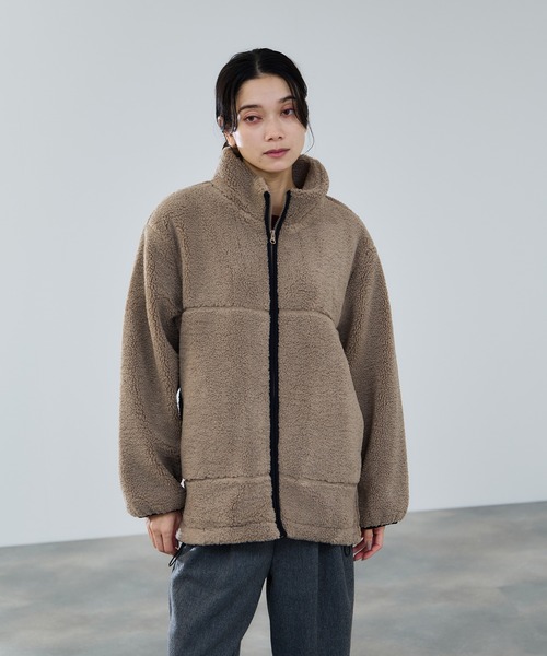 ブルゾン アウター milli de l'air テディボアコクーンブルゾン