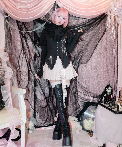 AVENCHUMU ブラウス シャツ little angel frill blouse レディース