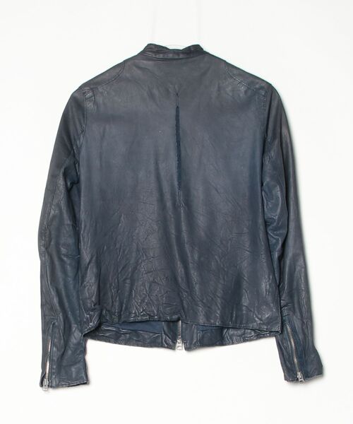 「sisii」 レザーブルゾン - ブルー レディース_画像2