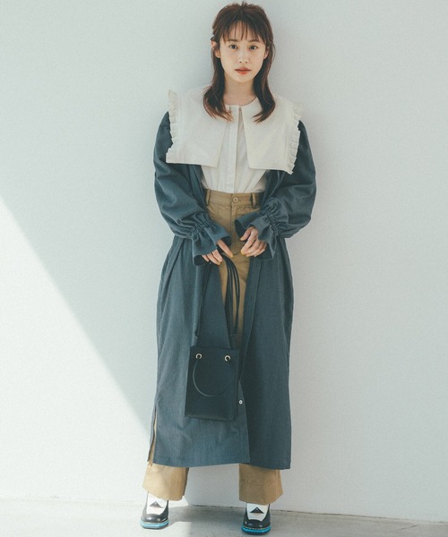 「haco!」 長袖ワンピース X-LARGE グリーン レディース_画像3