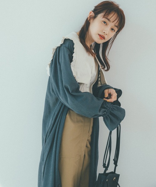 「haco!」 長袖ワンピース X-LARGE グリーン レディース_画像8