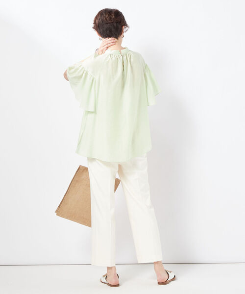 「NOLLEY'S Sophi」 半袖ブラウス 38 サックスブルー レディース_画像5
