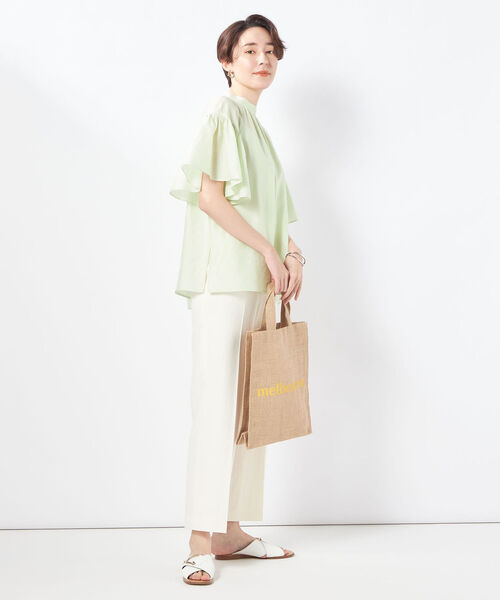 「NOLLEY'S Sophi」 半袖ブラウス 38 サックスブルー レディース_画像6