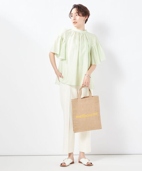 「NOLLEY'S Sophi」 半袖ブラウス 38 サックスブルー レディース_画像8