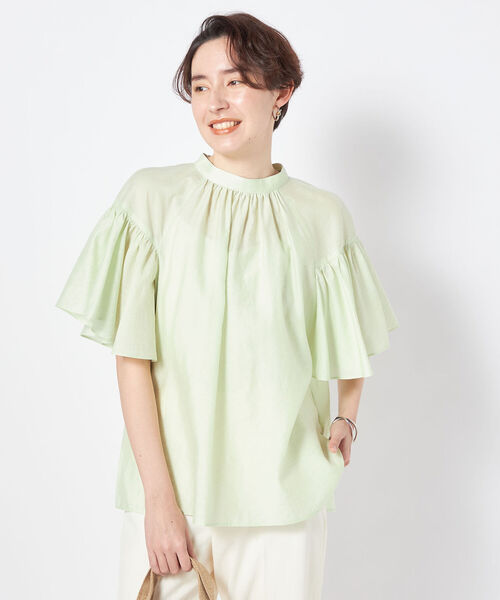 「NOLLEY'S Sophi」 半袖ブラウス 38 サックスブルー レディース_画像9