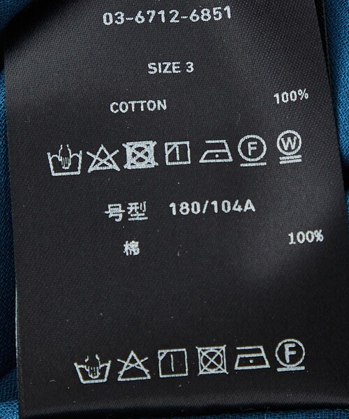 「CITY」 長袖シャツ 3 ネイビー メンズ_画像4