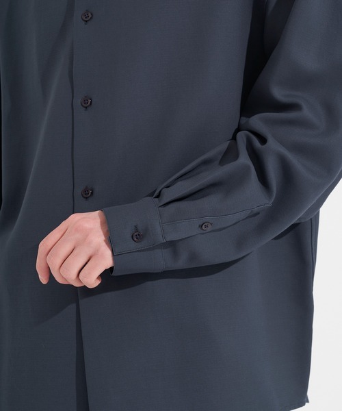 「CITY」 長袖シャツ 3 ネイビー メンズ_画像5