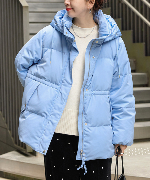 未使用級　近年　アルチビオ　中綿　ジャケット　ブルー　水色　パーカー　２WAY 未使用級 近年 アルチビオ 中綿 ジャケット ブルー 水色 パーカー