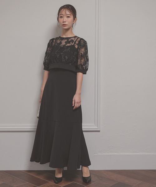 「Kana」 ドッキングワンピース S モカ レディース_画像2