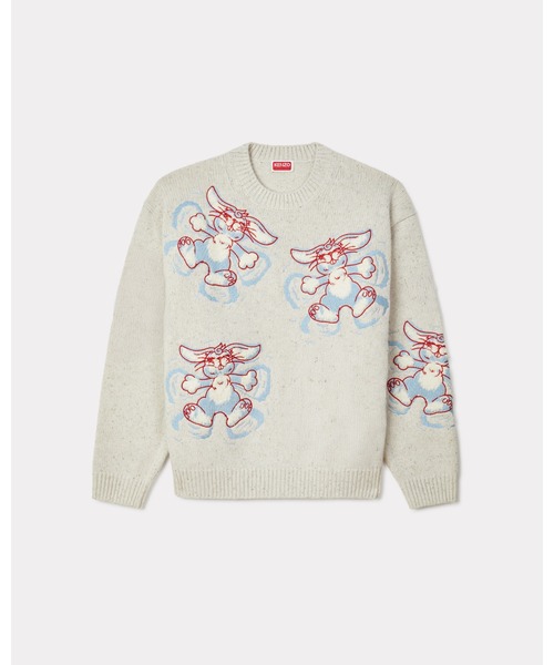 'KENZO Winter Holidays' エンブロイダリー ジャンパー イン ウール メンズの画像
